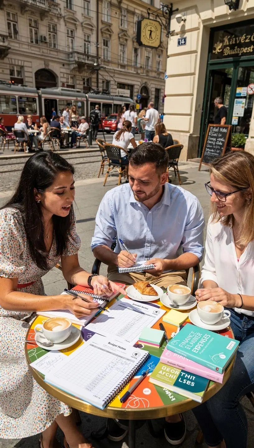 Fizetési költségvetés vezetése személyes pénzügyi naplóban márkázott jegyzetfüzet segítségével